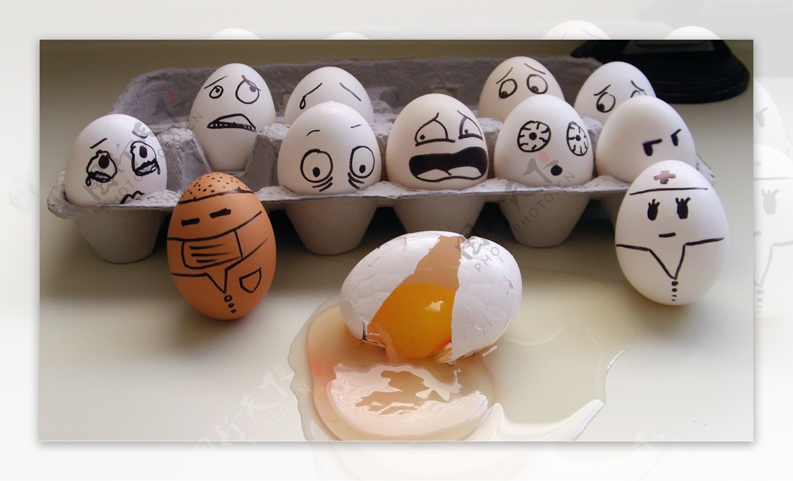 创意鸡蛋彩绘图片