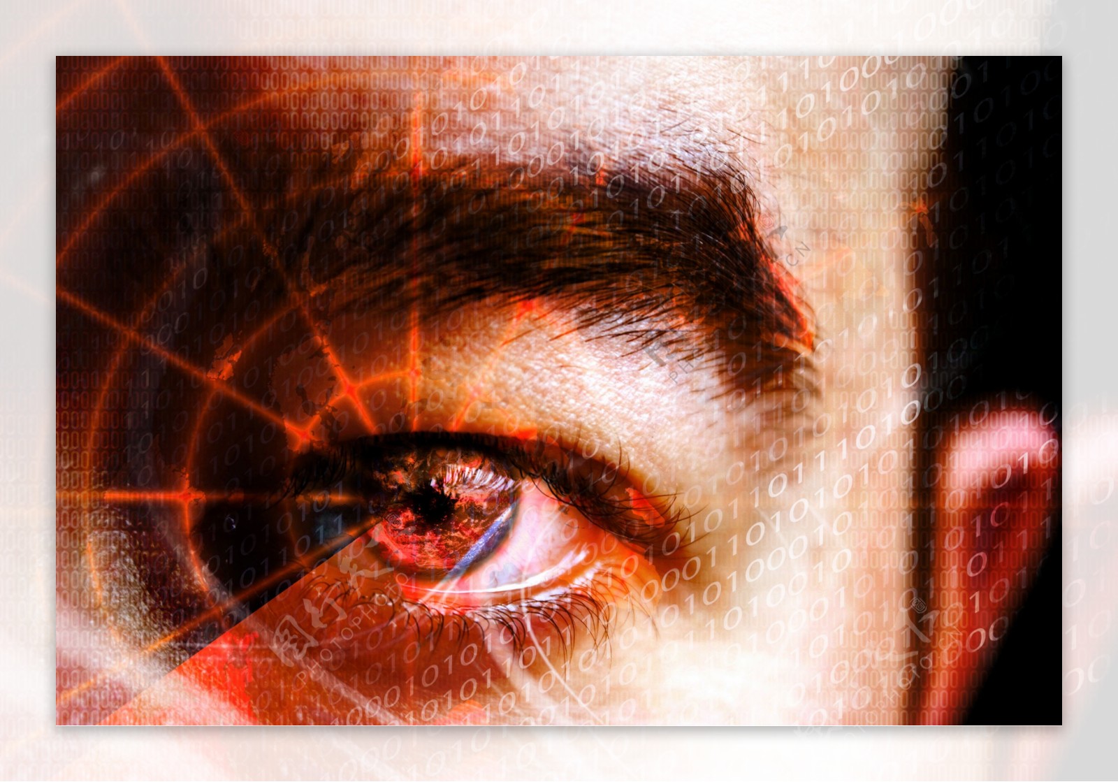 男人眼睛科技素材图片