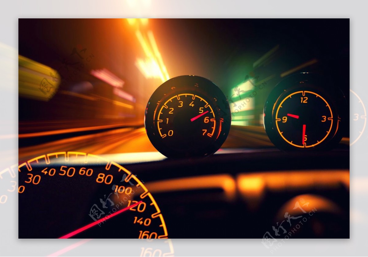 车速速度特写图片素材