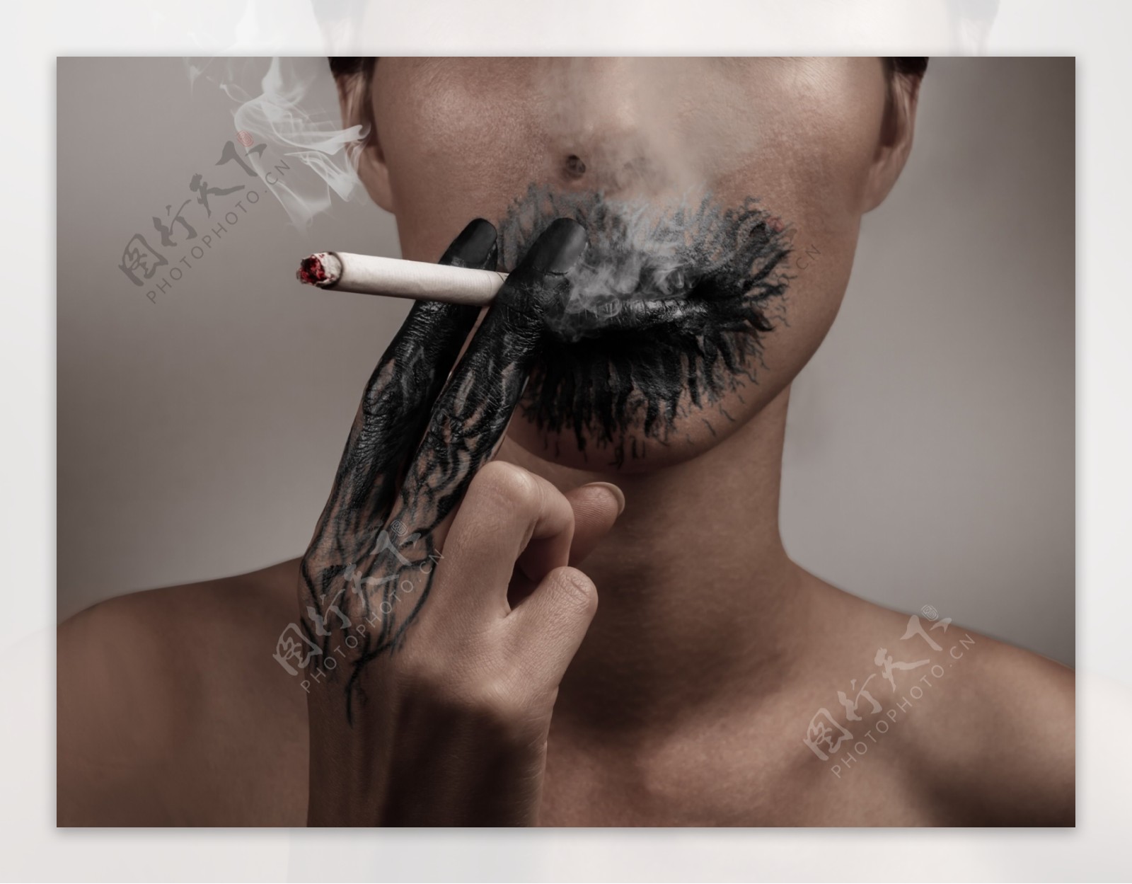 创意吸烟有害健康图片