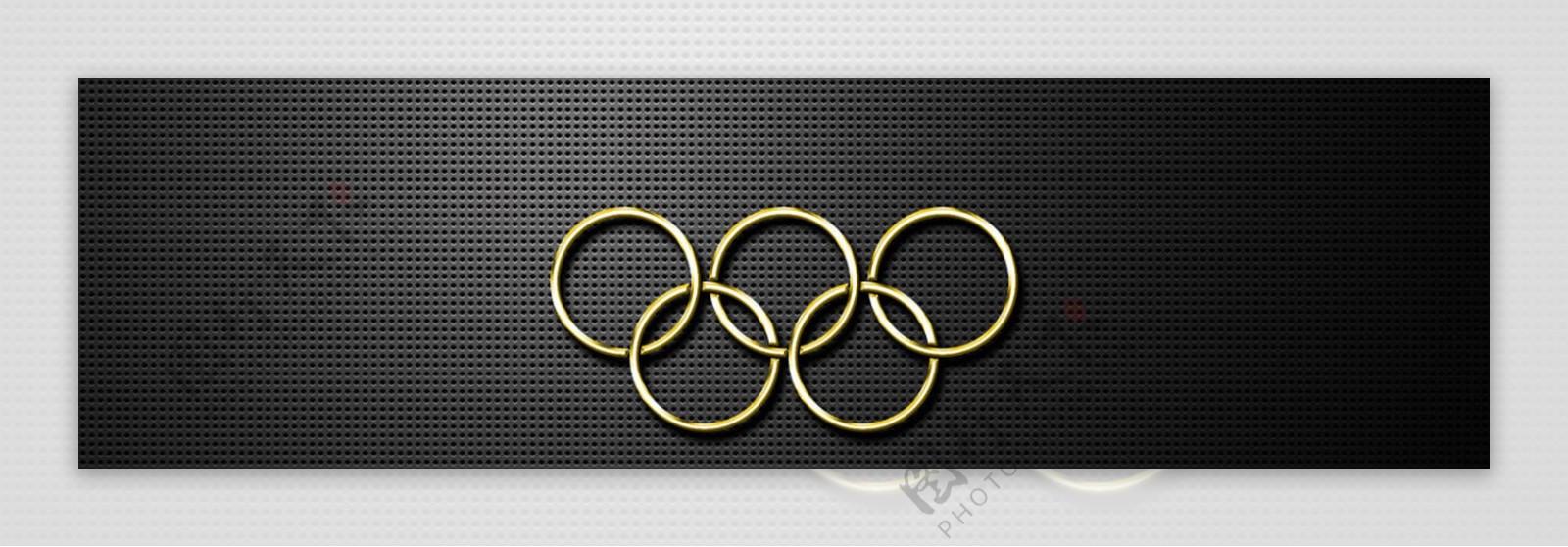 质感奥运五环banner创意设计