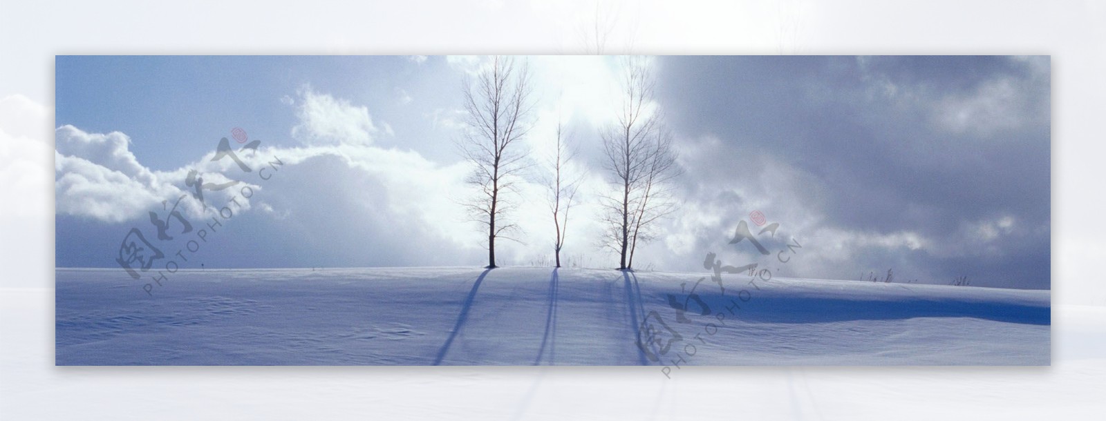 雪景淘宝海报图片背景素材13