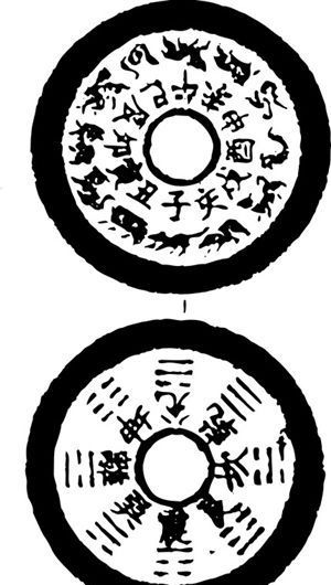 清代下版画装饰画中华图案五千年矢量AI格式0328