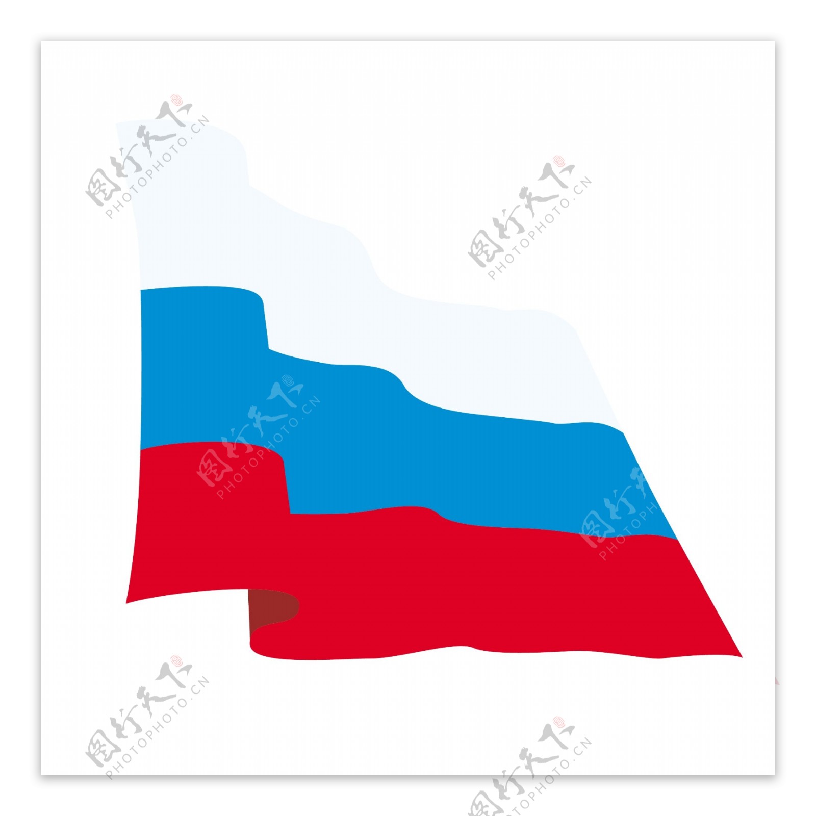 俄罗斯国旗矢量2