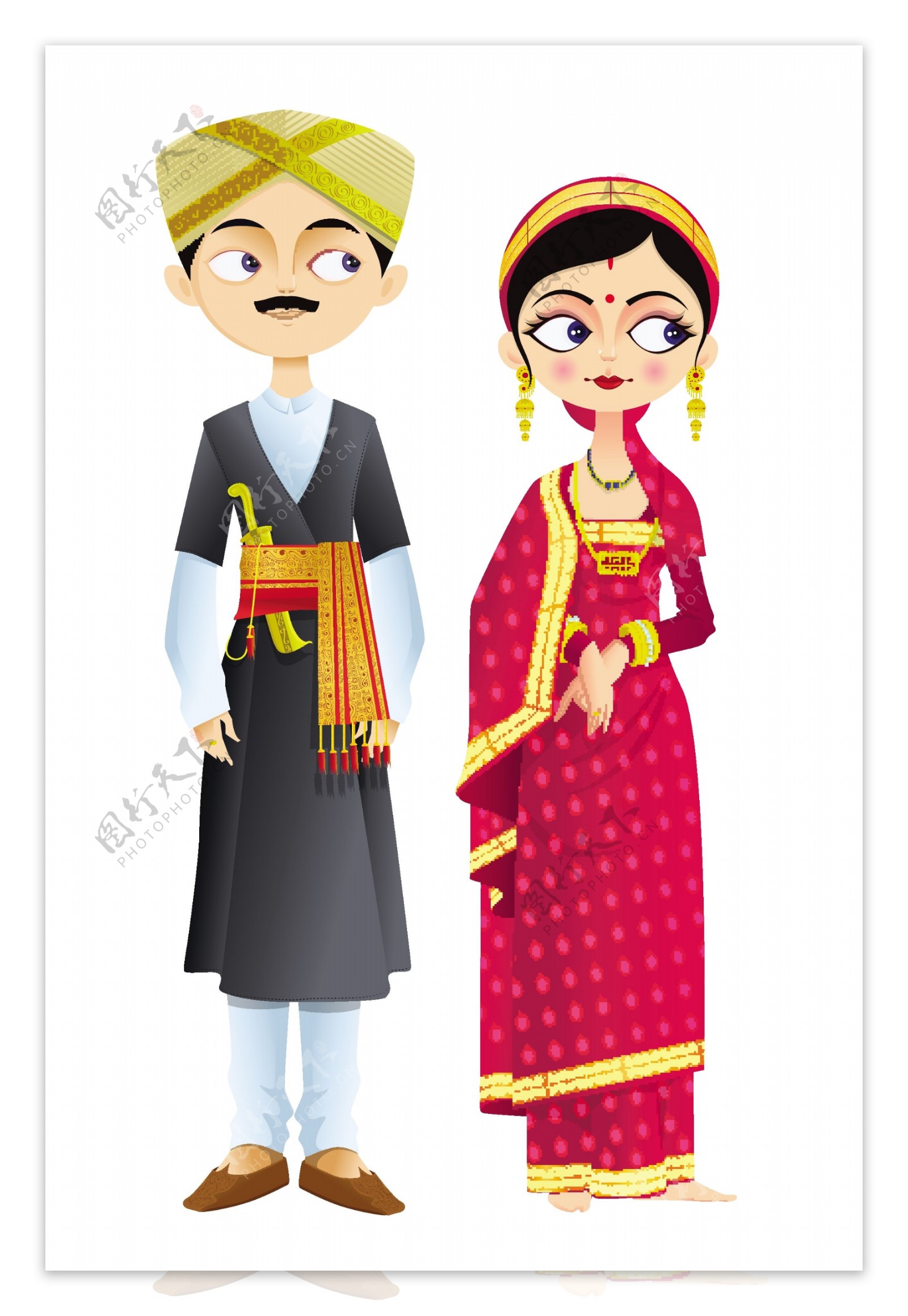 亚洲传统婚礼服饰