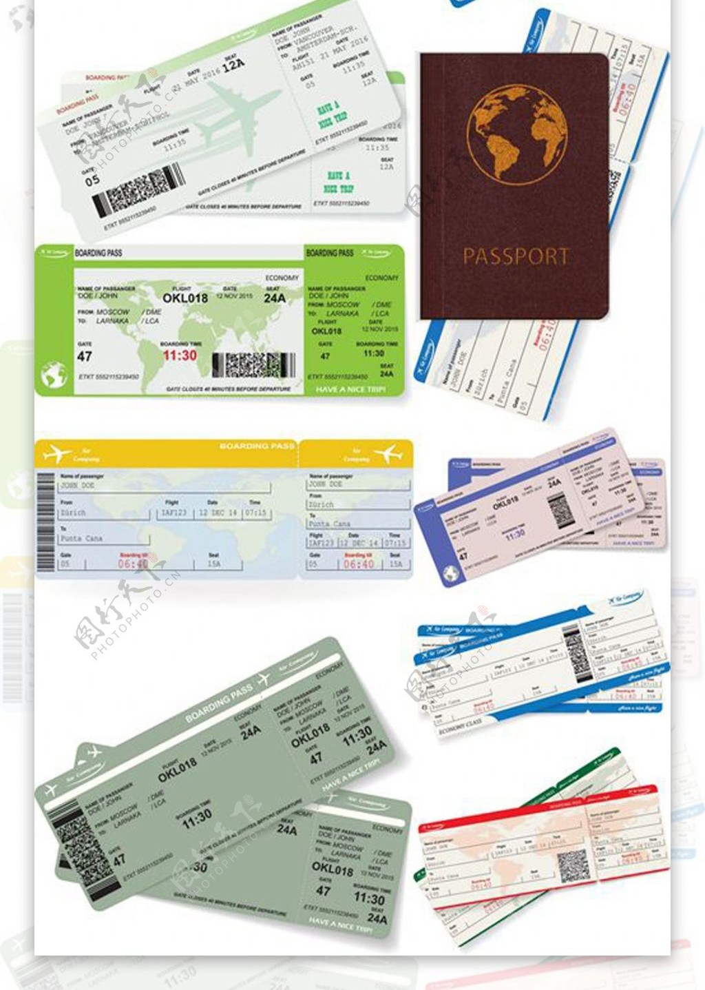 机票和护照