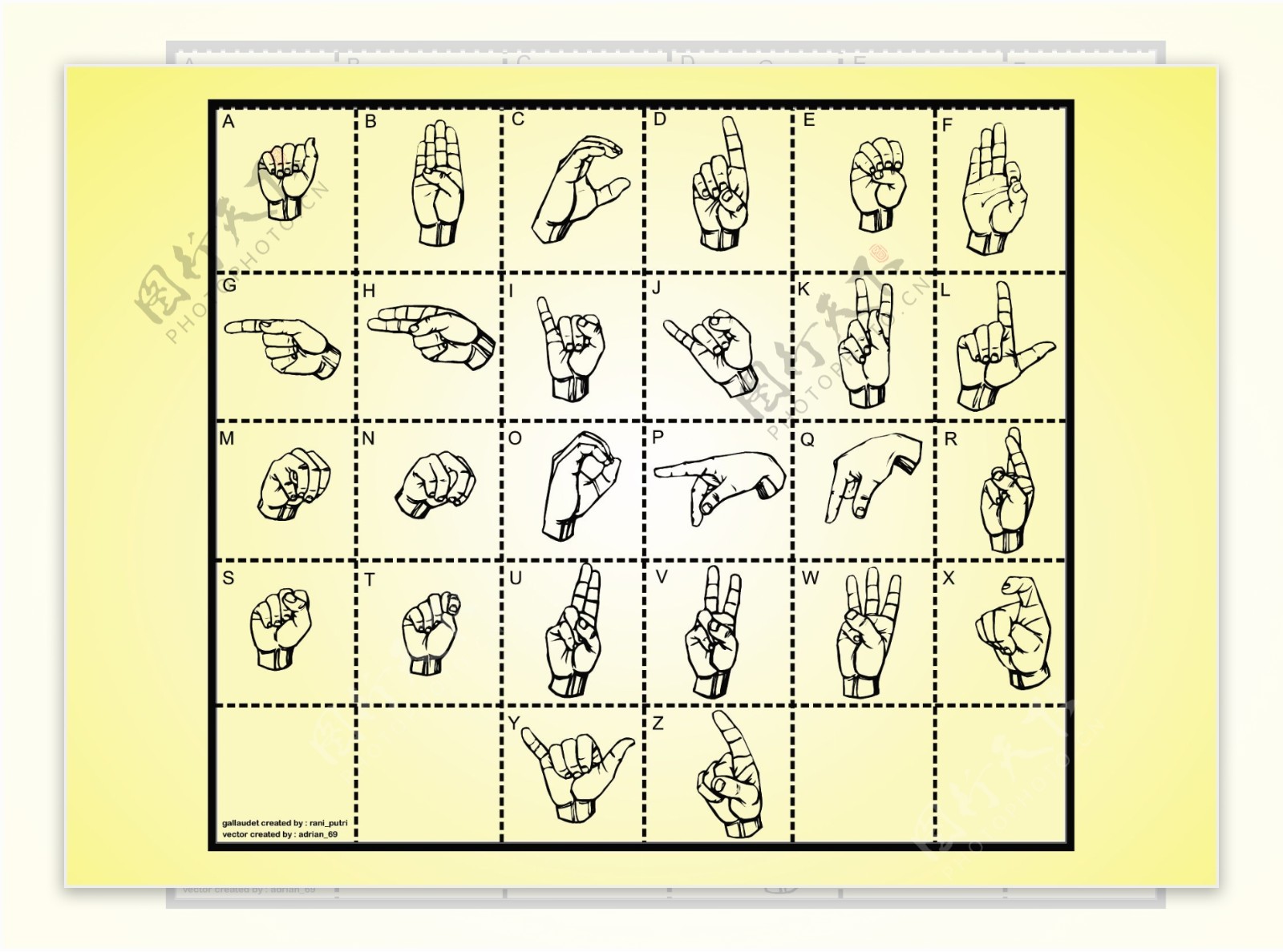 聋哑妇女和儿童正在学习手语照片摄影图片_ID:129756795-Veer图库