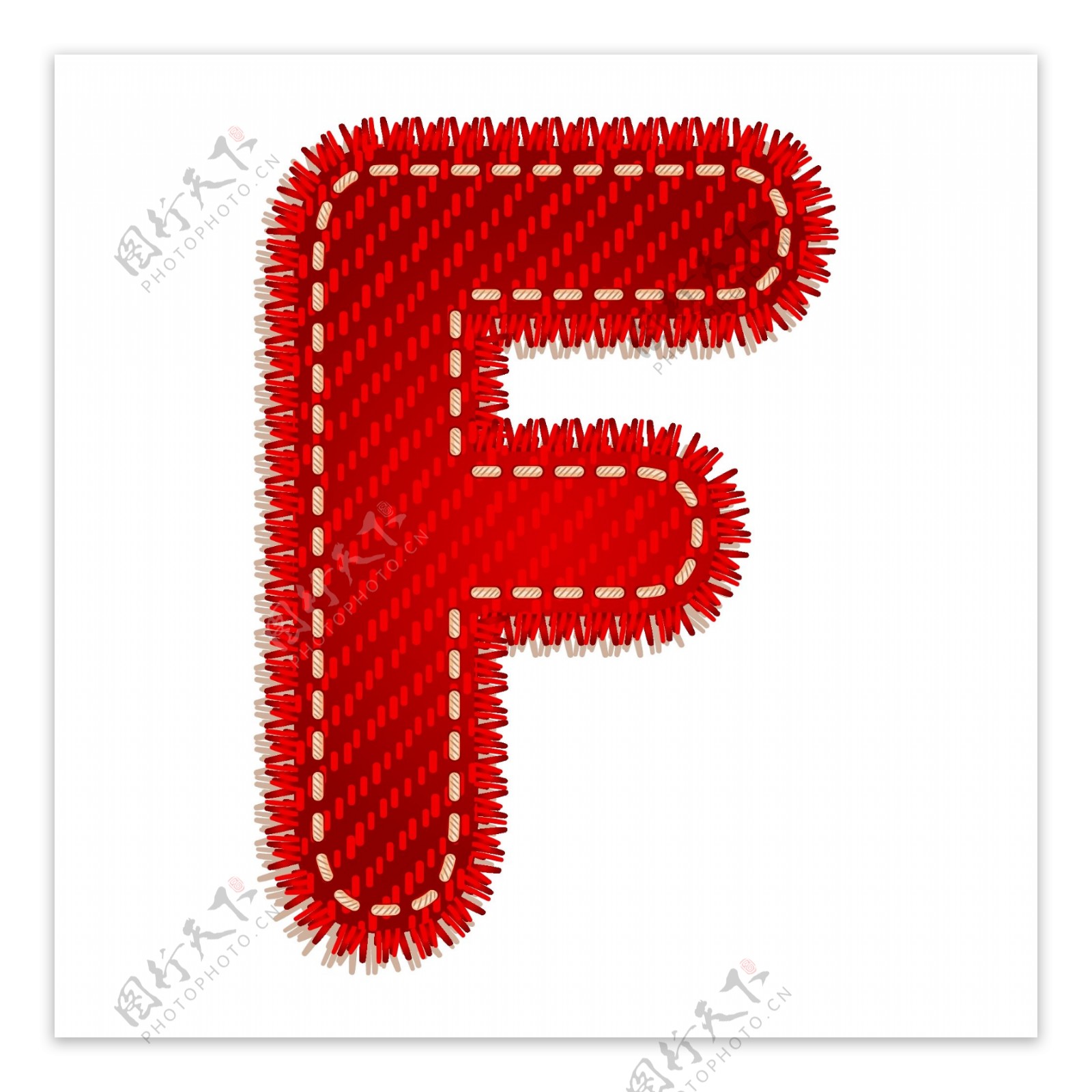 红色字母F