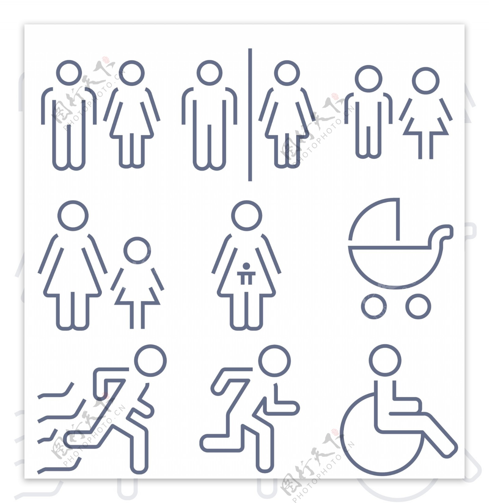 残疾人小图标