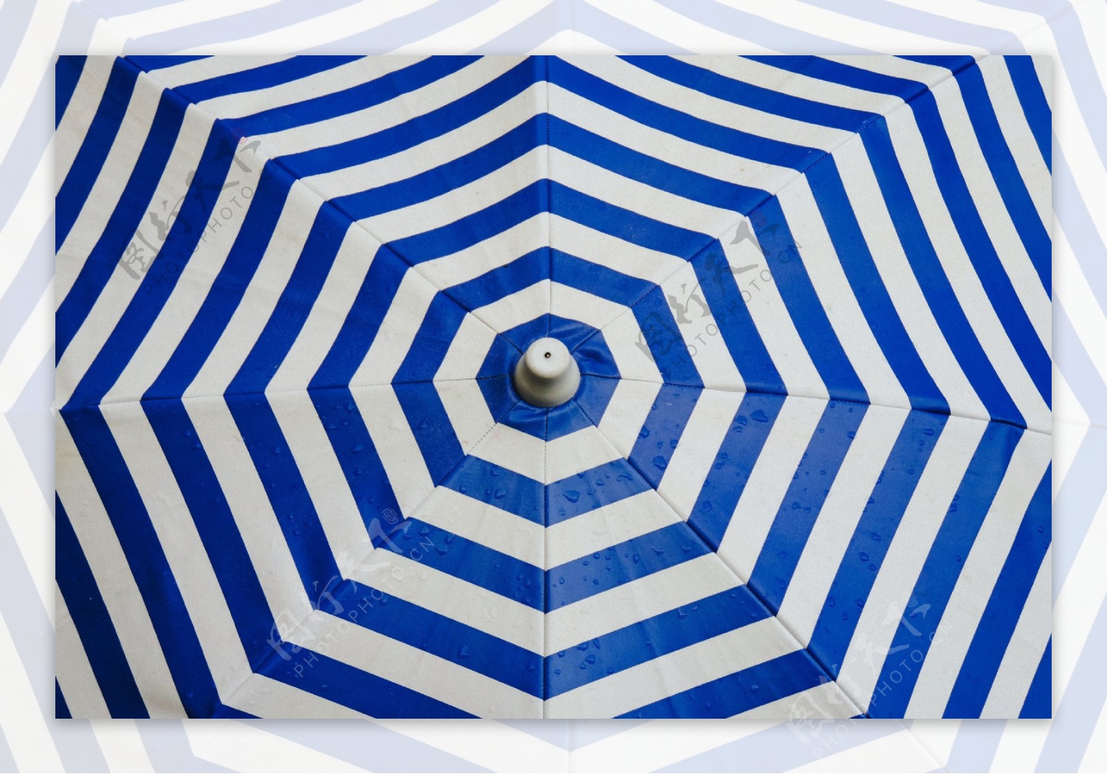 蓝色大伞