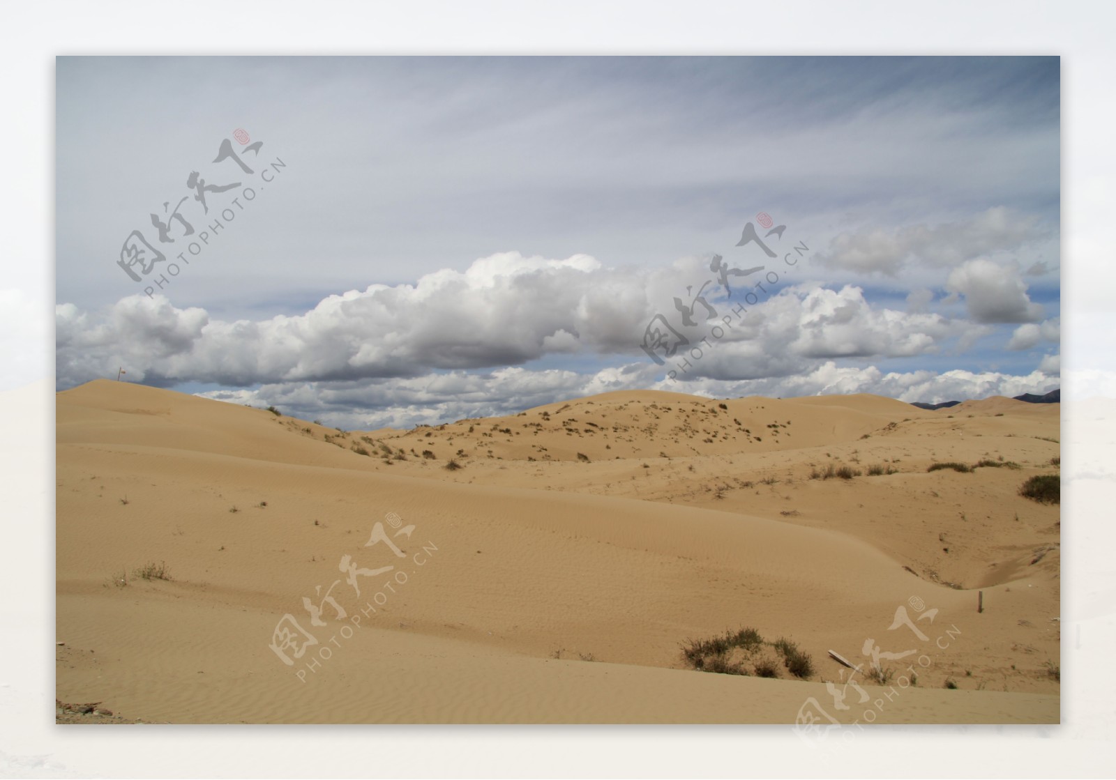 青海湖的沙漠图片