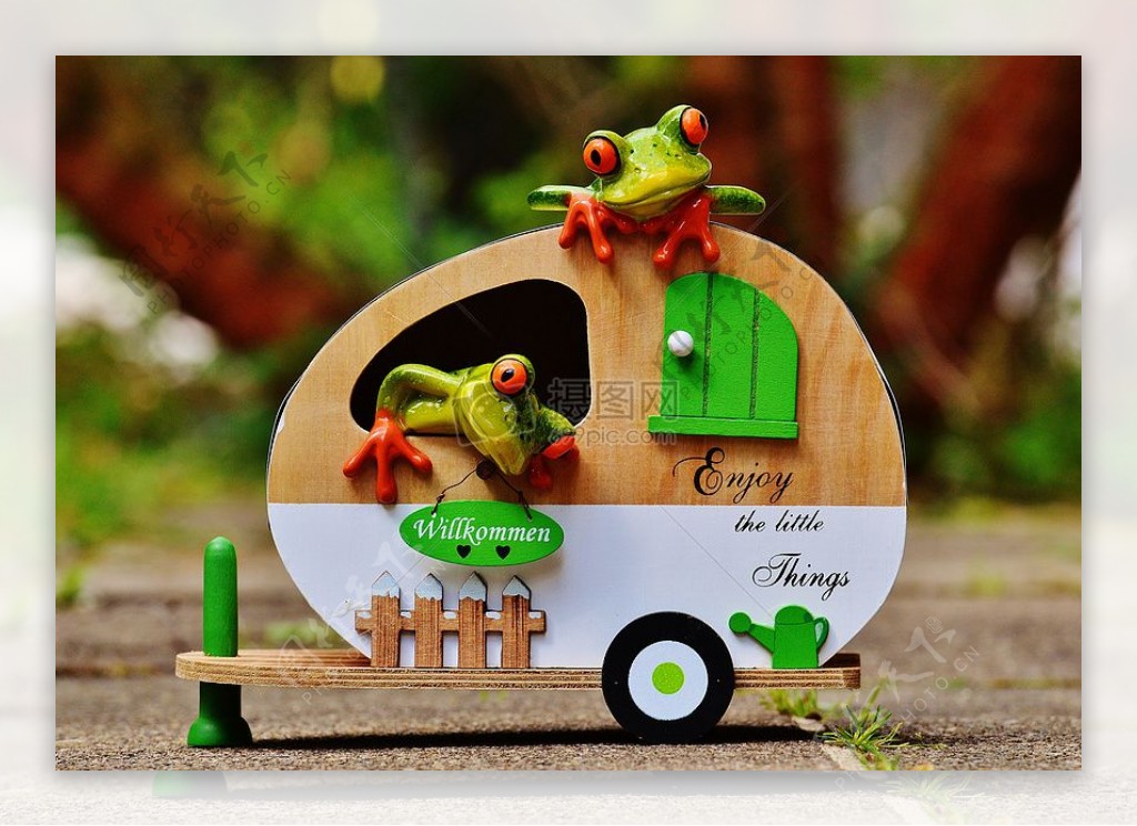 可爱青蛙玩具车