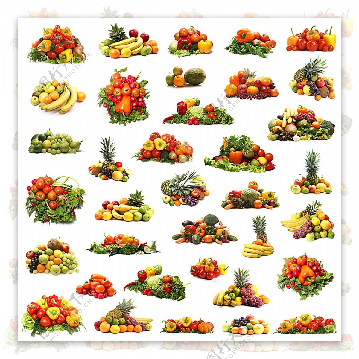 水果蔬菜背景素材