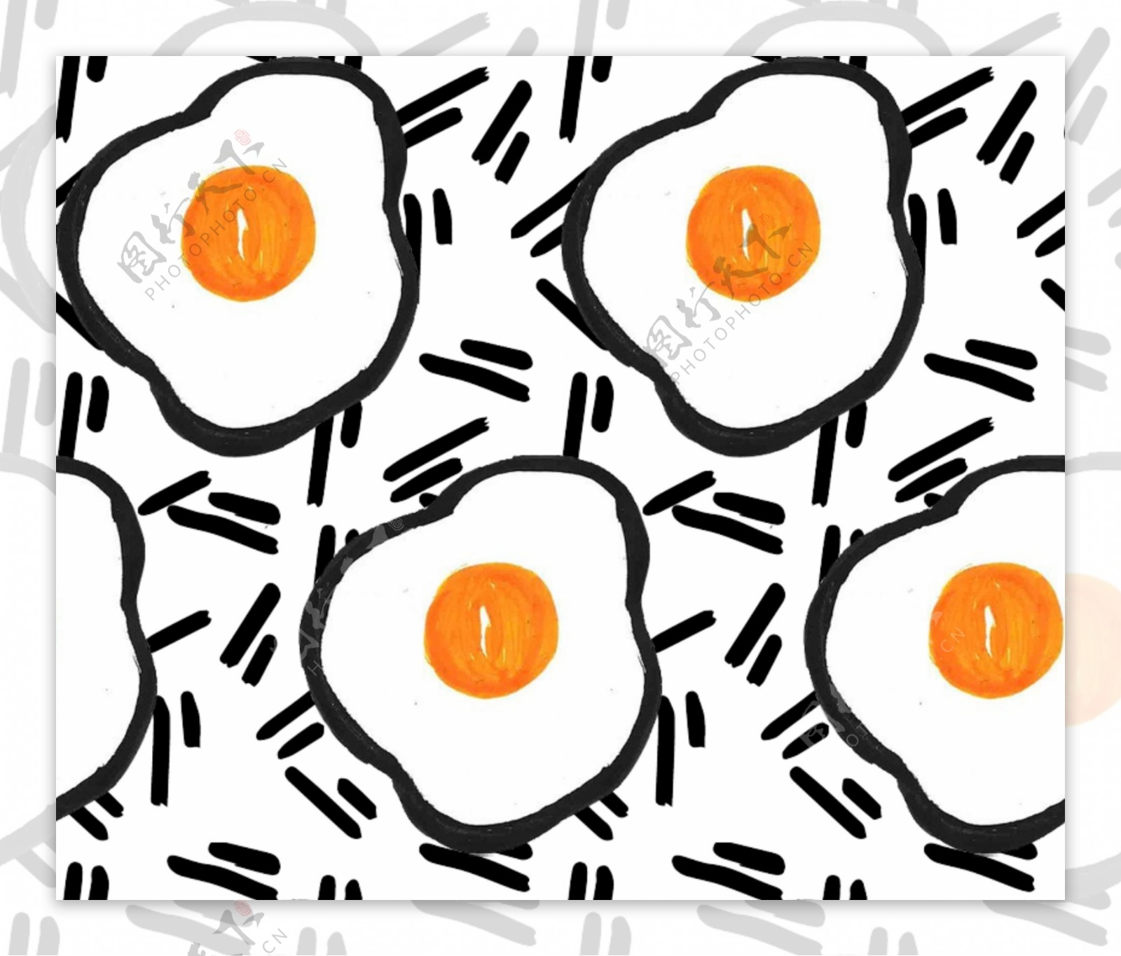 服装设计几何鸡蛋面料图