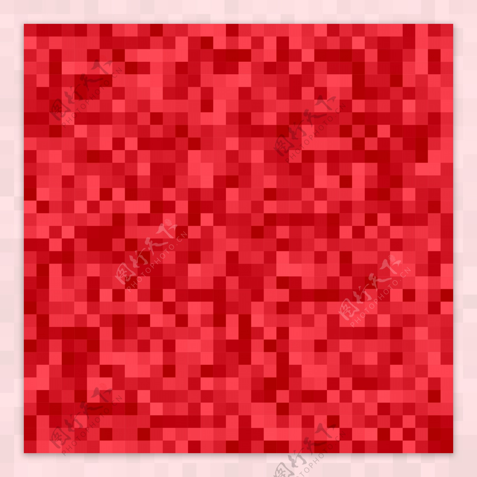 几何抽象平方马赛克背景从红色广场载体设计