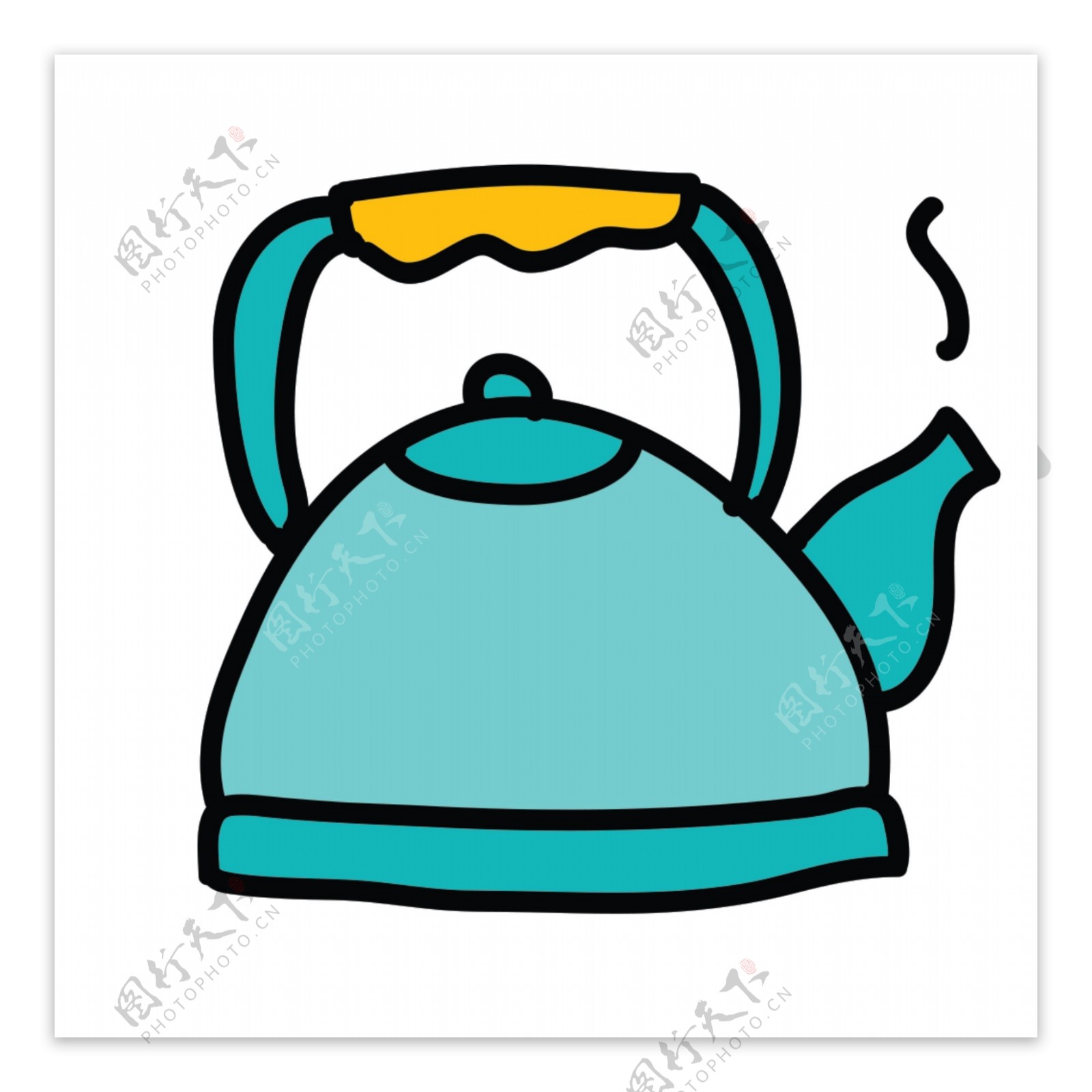 网页UI热水壶icon图标设计