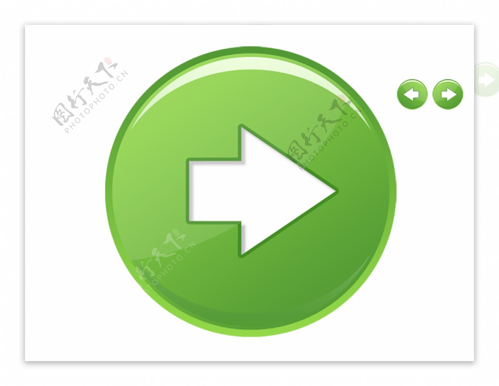 绿色箭头指标icon图标