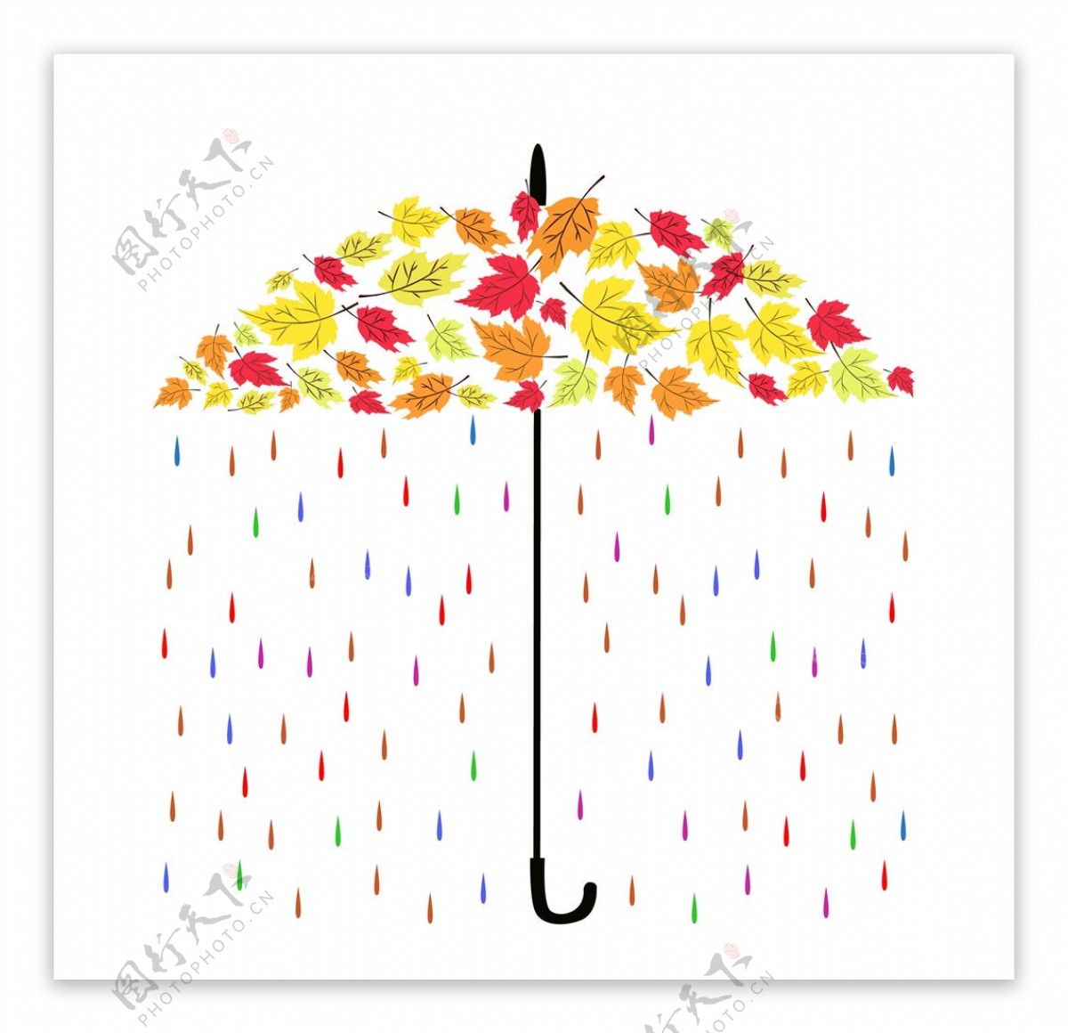 树叶伞