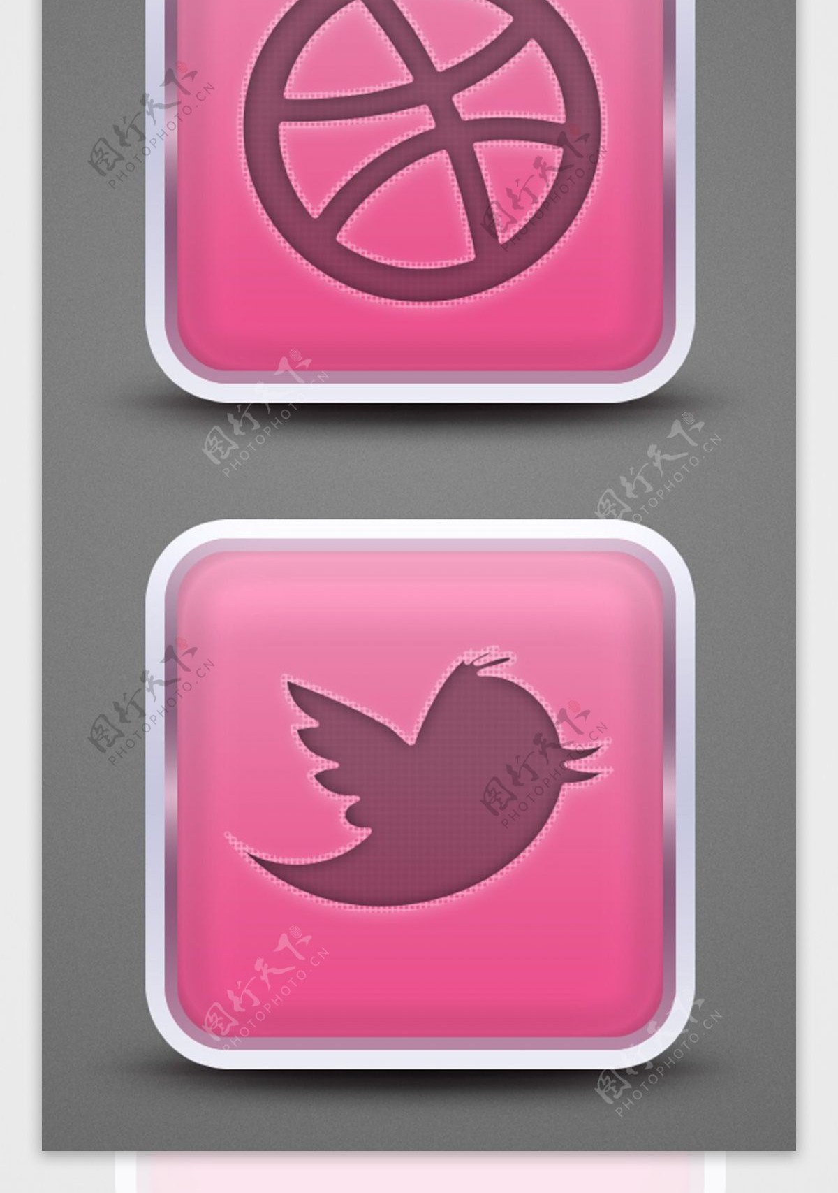 粉色APP社交社会icon图标