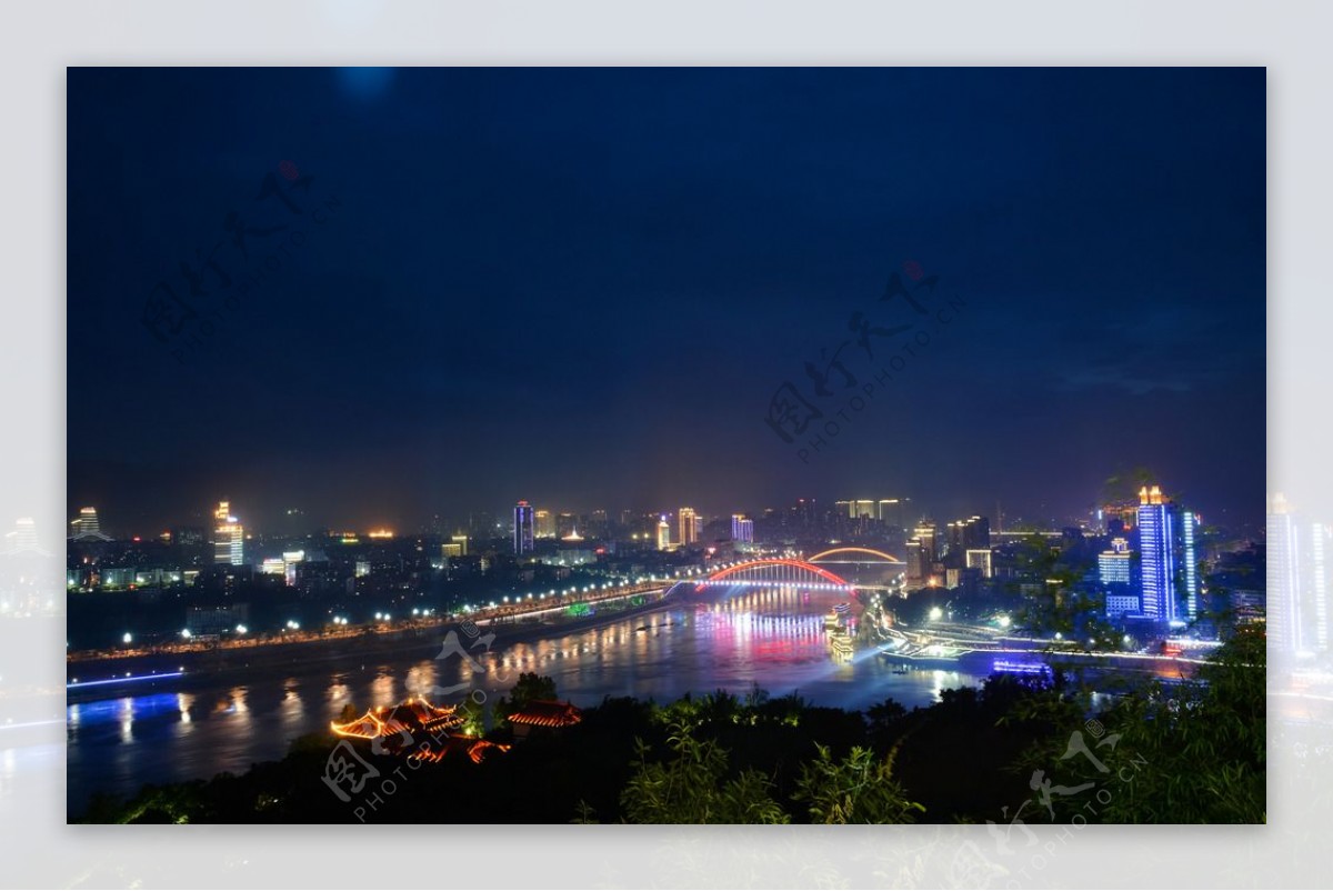 中国四川宜宾夜景