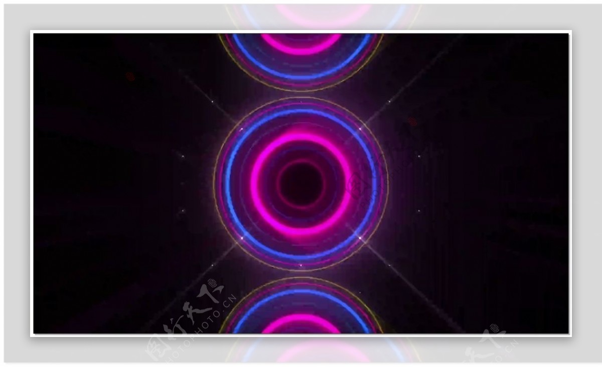 紫兰光环圆动态高清视频素材
