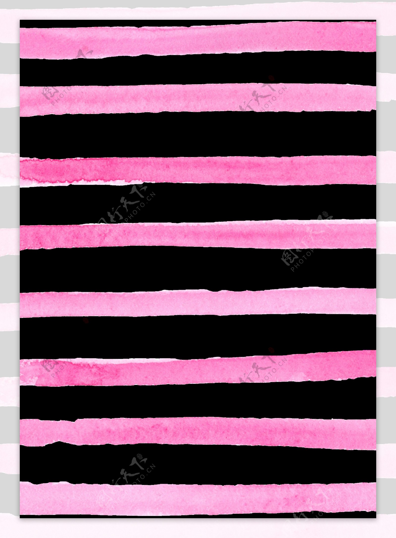 粉色线条卡通透明素材