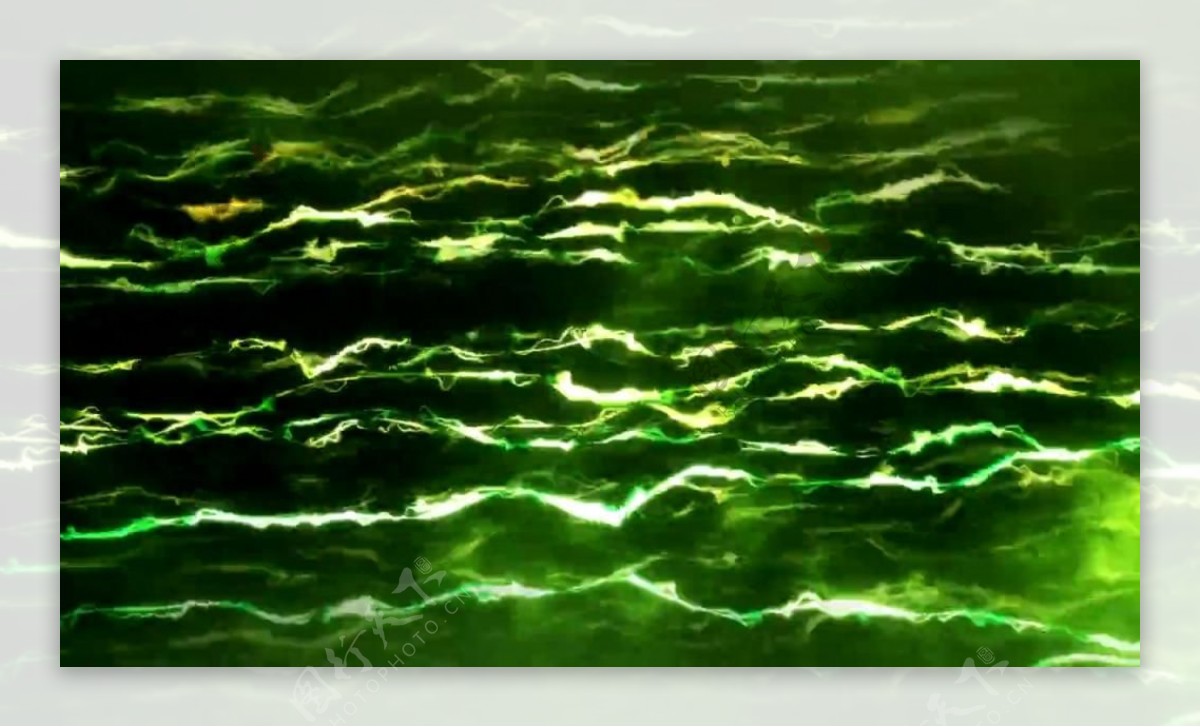 绿色层叠波浪电流视频素材