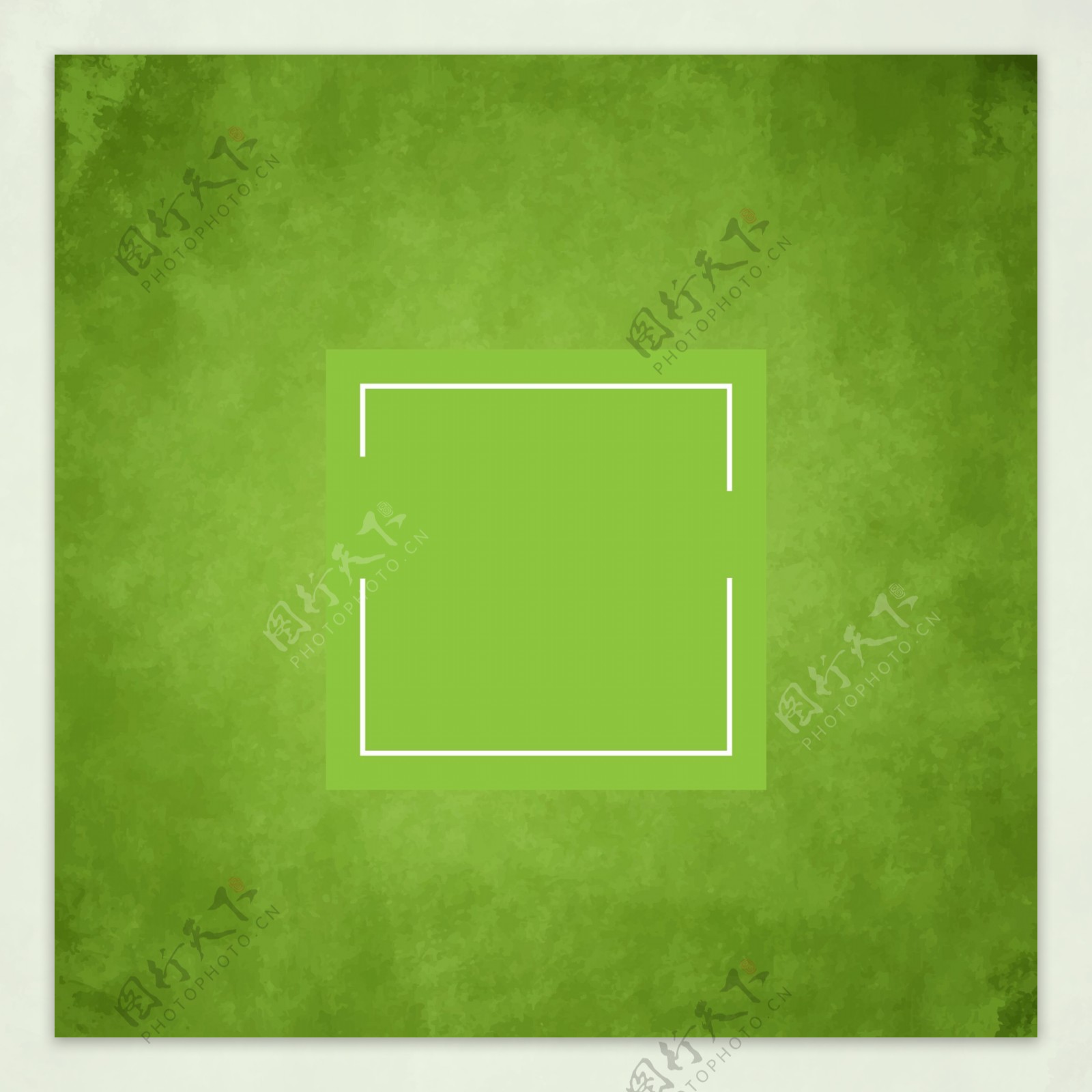 绿色创意简约背景设计卡片