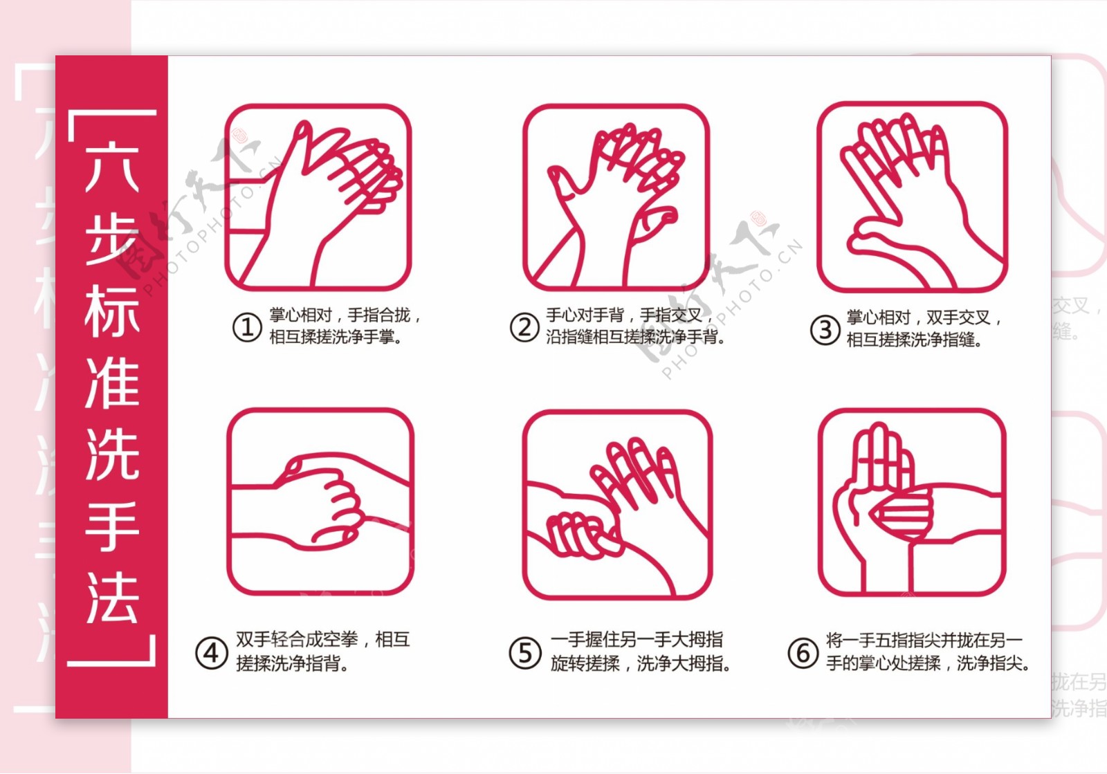 洗手六部法
