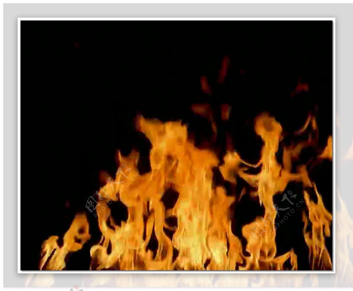 火势凶猛火焰视频素材