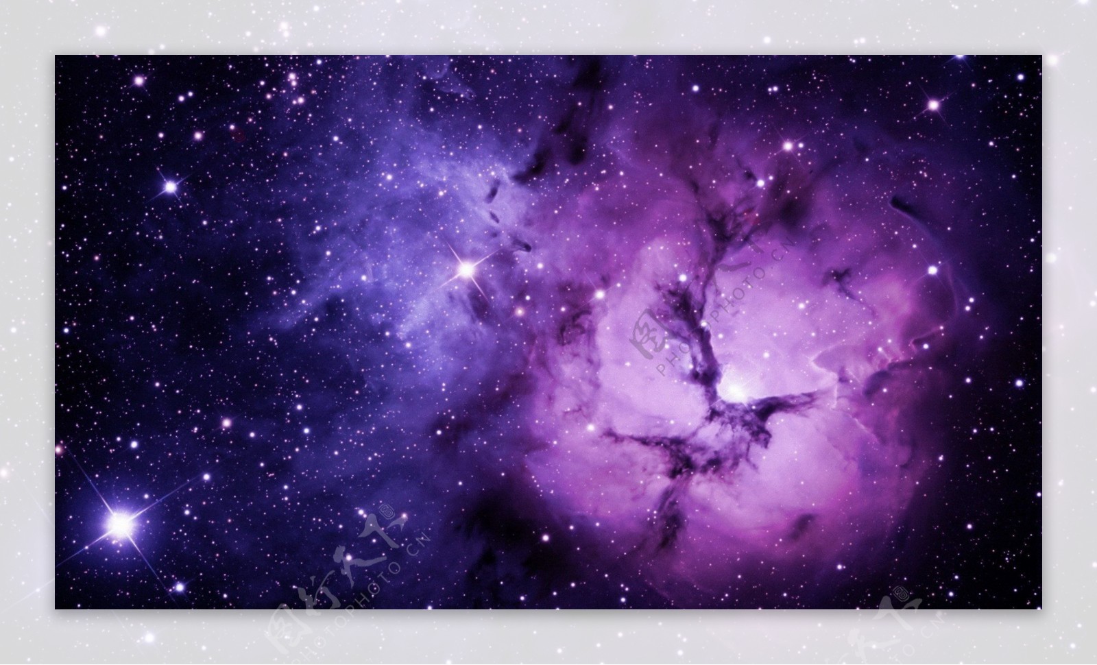 炫彩紫色星系背景