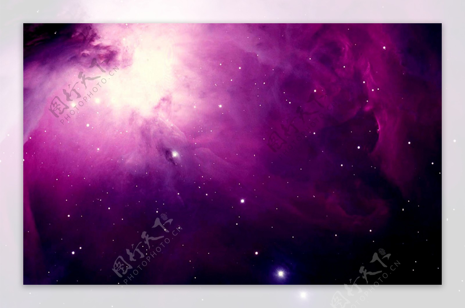 梦幻紫色星空广告背景