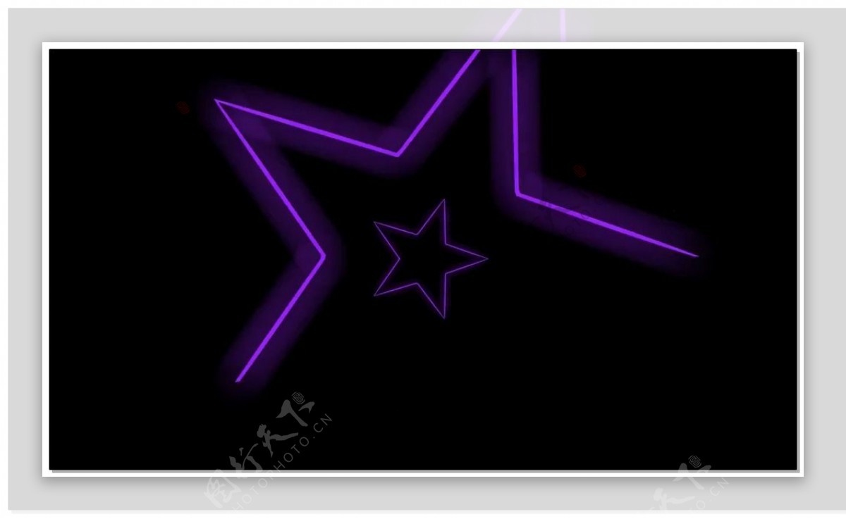 紫光五角星视频素材