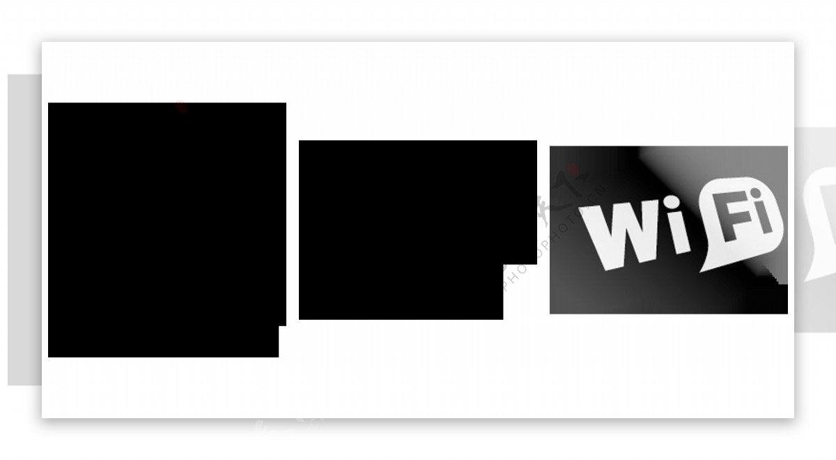 黑色wifi图标免抠png透明图层素材