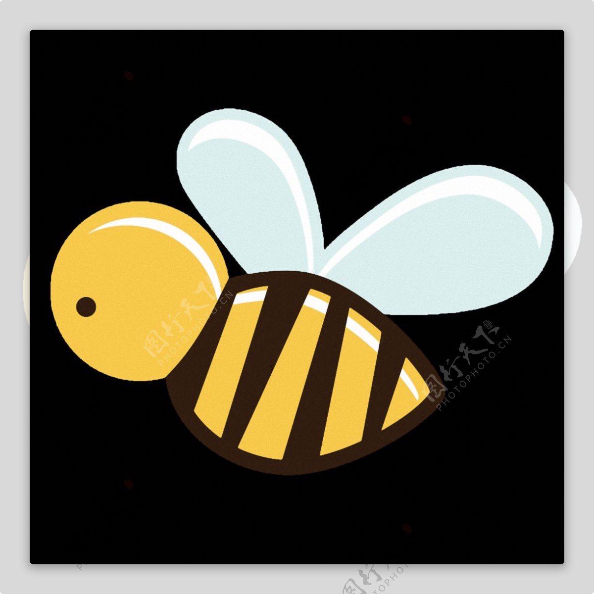 手绘可爱卡通蜜蜂免抠png透明素材