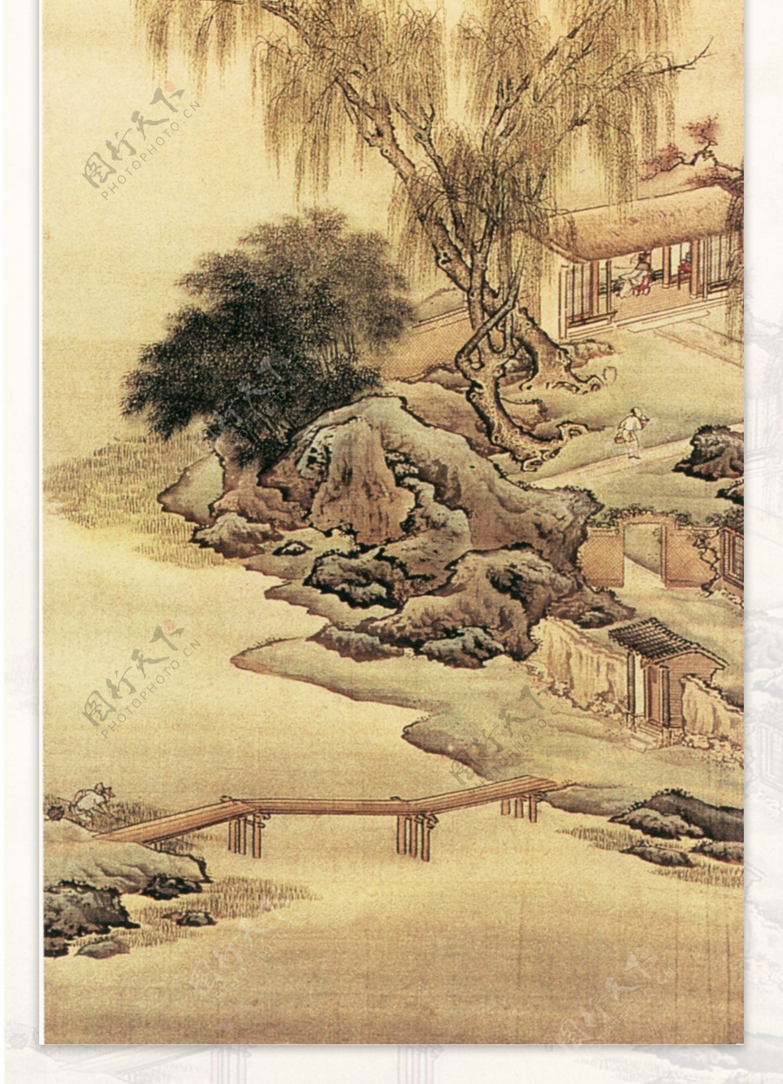 背景墙水墨山水画