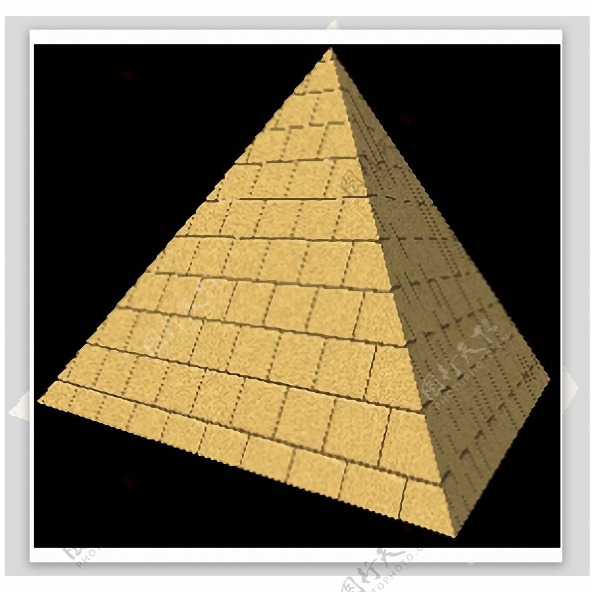 金字塔3d图免抠png透明图层素材