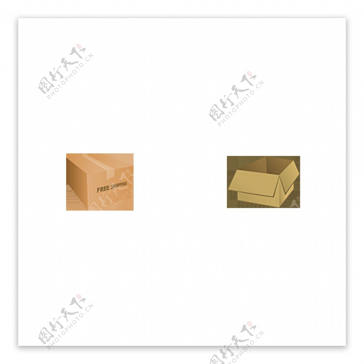 纸盒图片免抠png透明图层素材