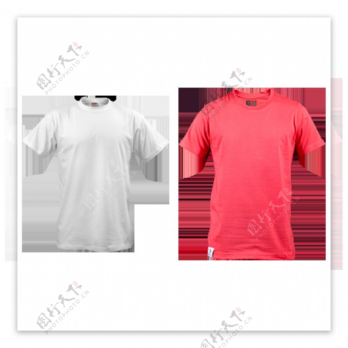 两种T恤衫免抠png透明图层素材