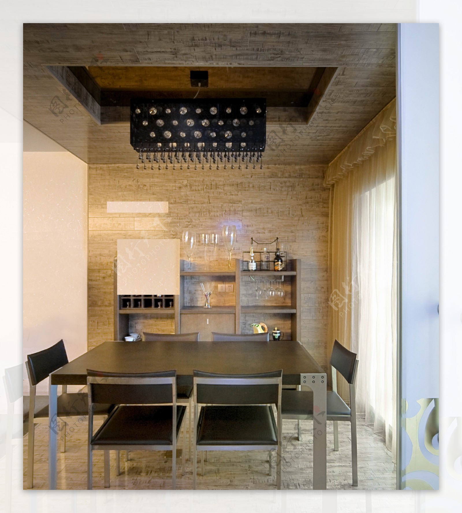 现代简约风室内设计餐厅效果图JPG