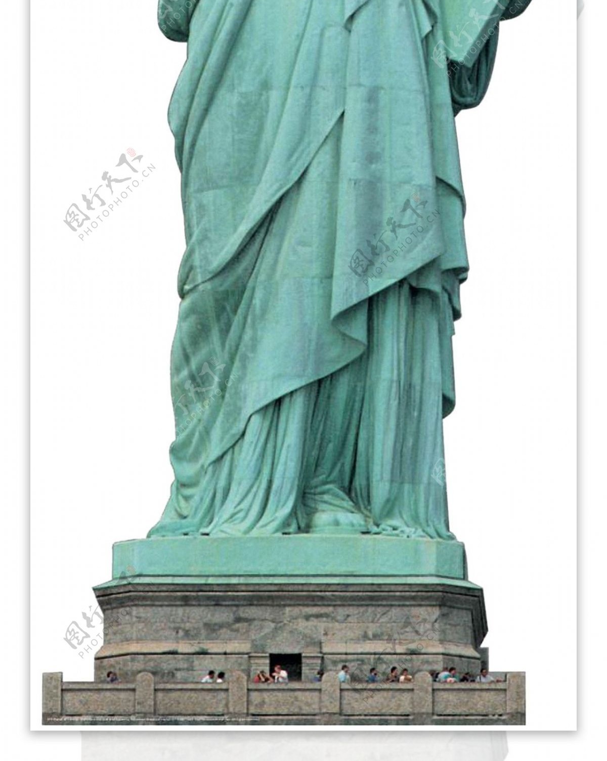 自由女神雕像正面图免抠png透明素材