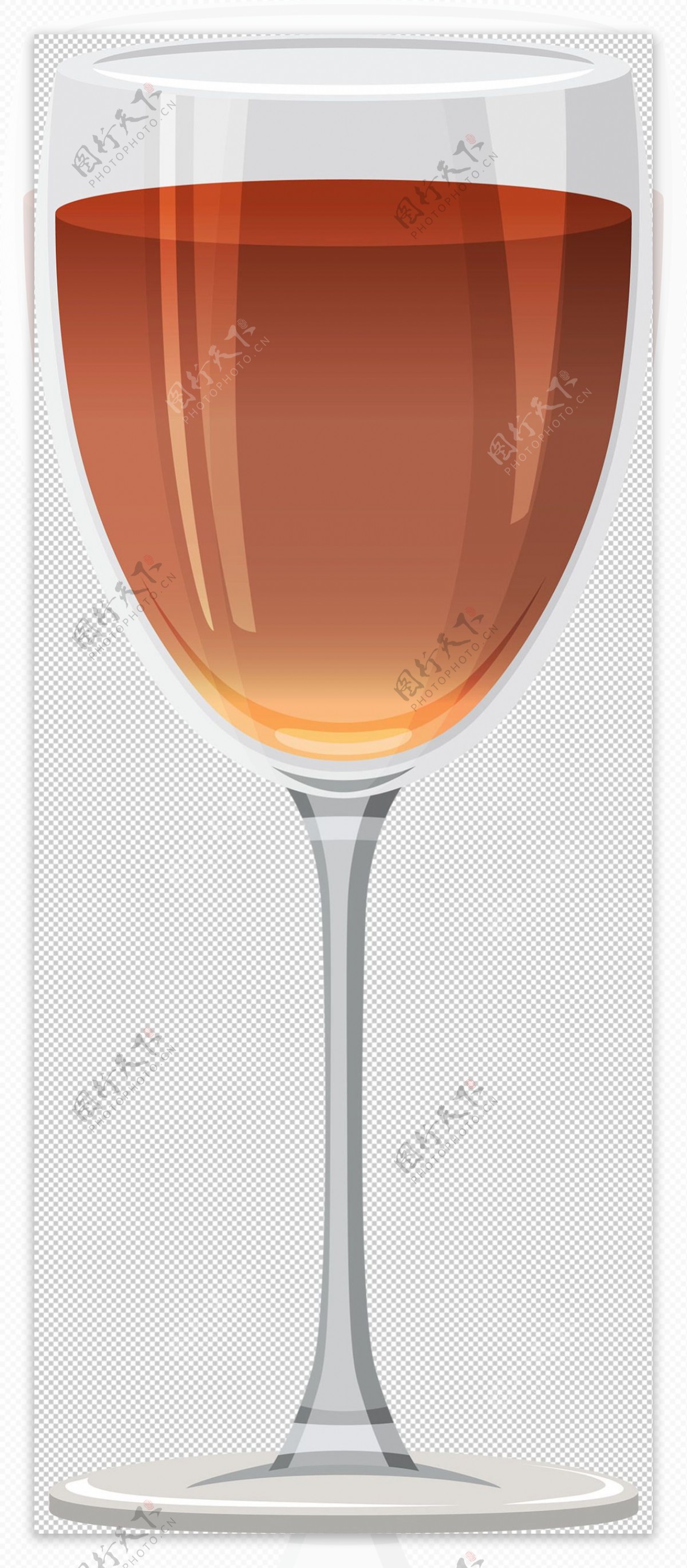 唯美高档玻璃杯红酒免抠png透明图层素材