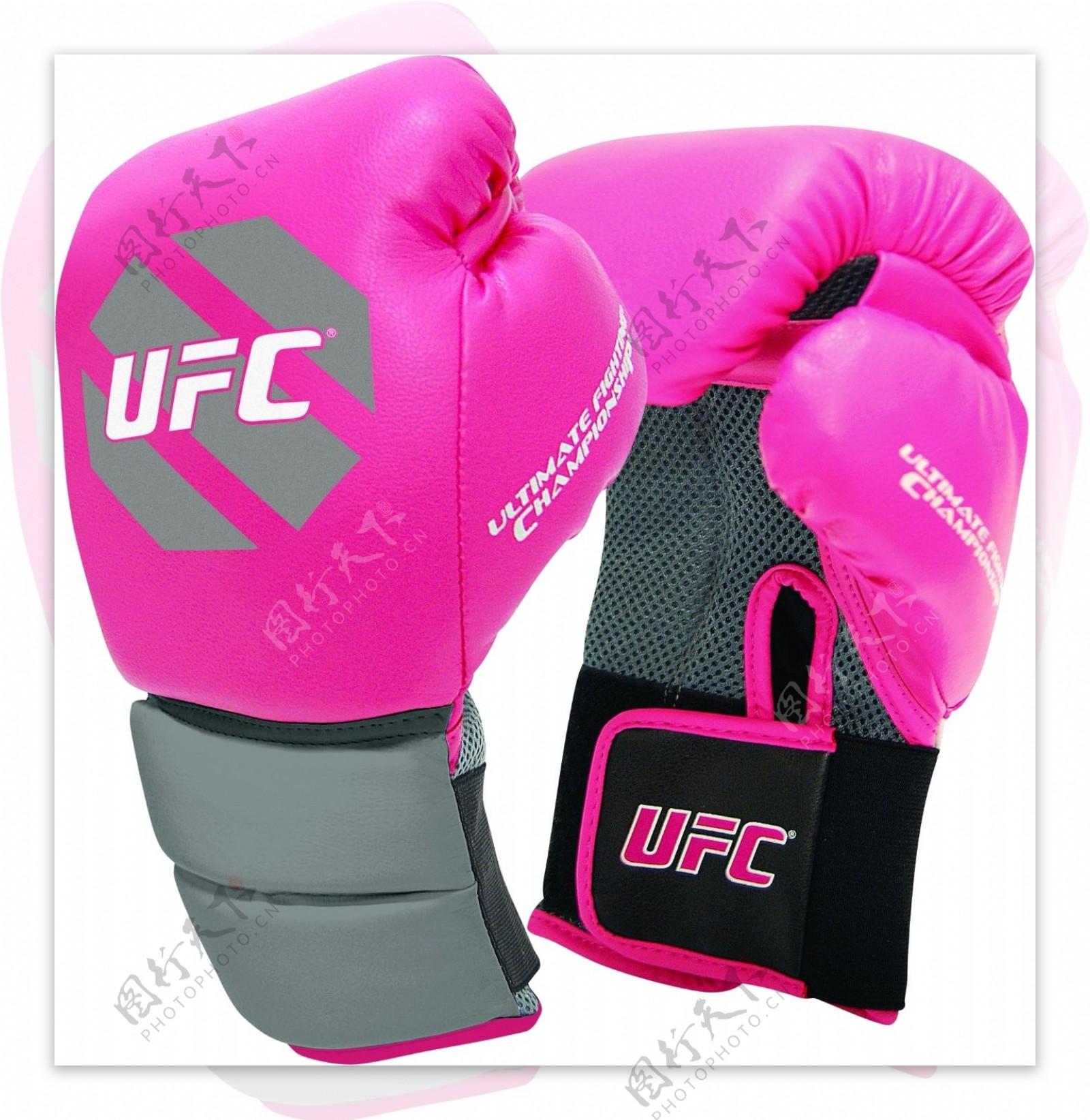 粉红色拳击手套免抠png透明图层素材