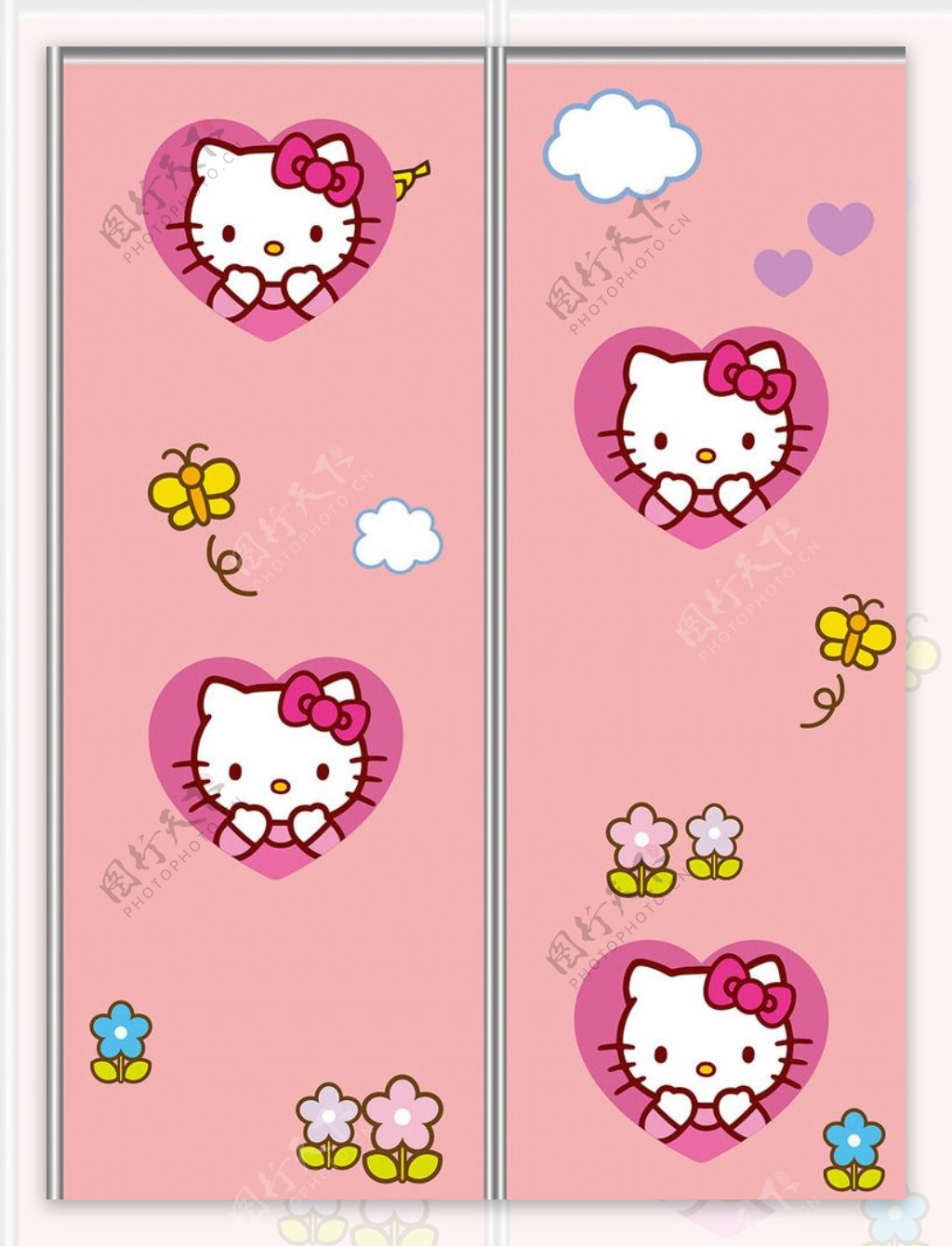 helloKitty移门图案