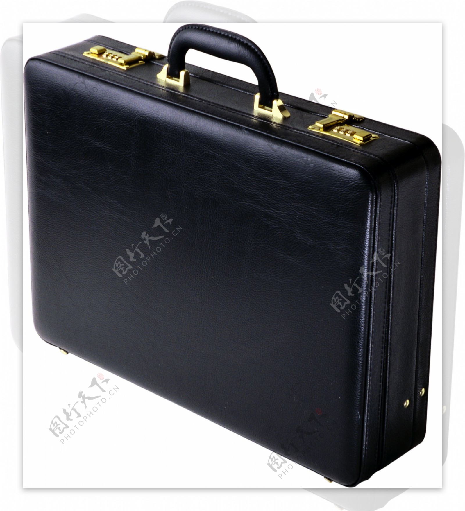 黑色高档手提箱免抠png透明图层素材
