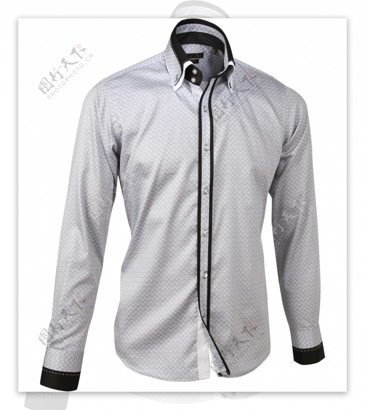 时尚灰色衬衫免抠png透明图层素材
