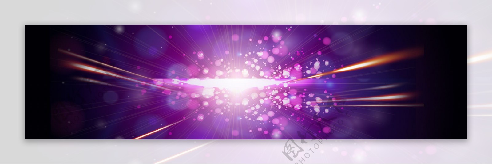 梦幻紫色banner背景