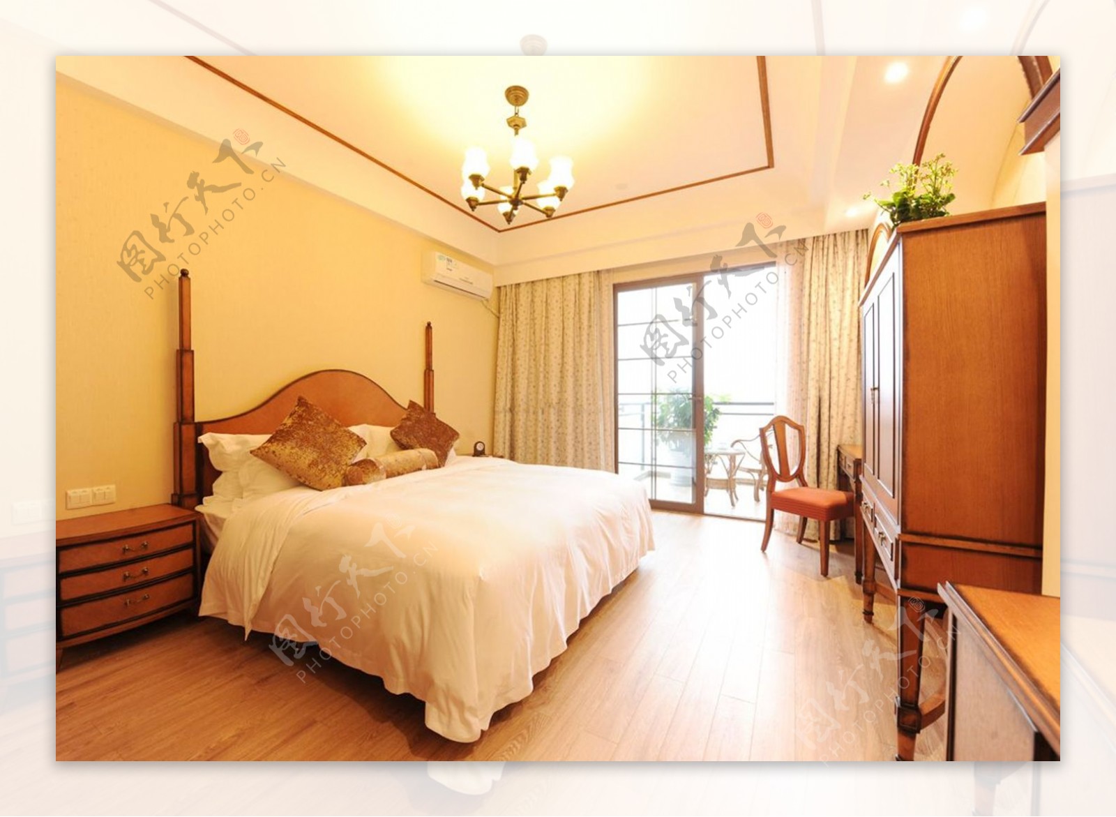 中式简约装修风格温馨女生卧室设计