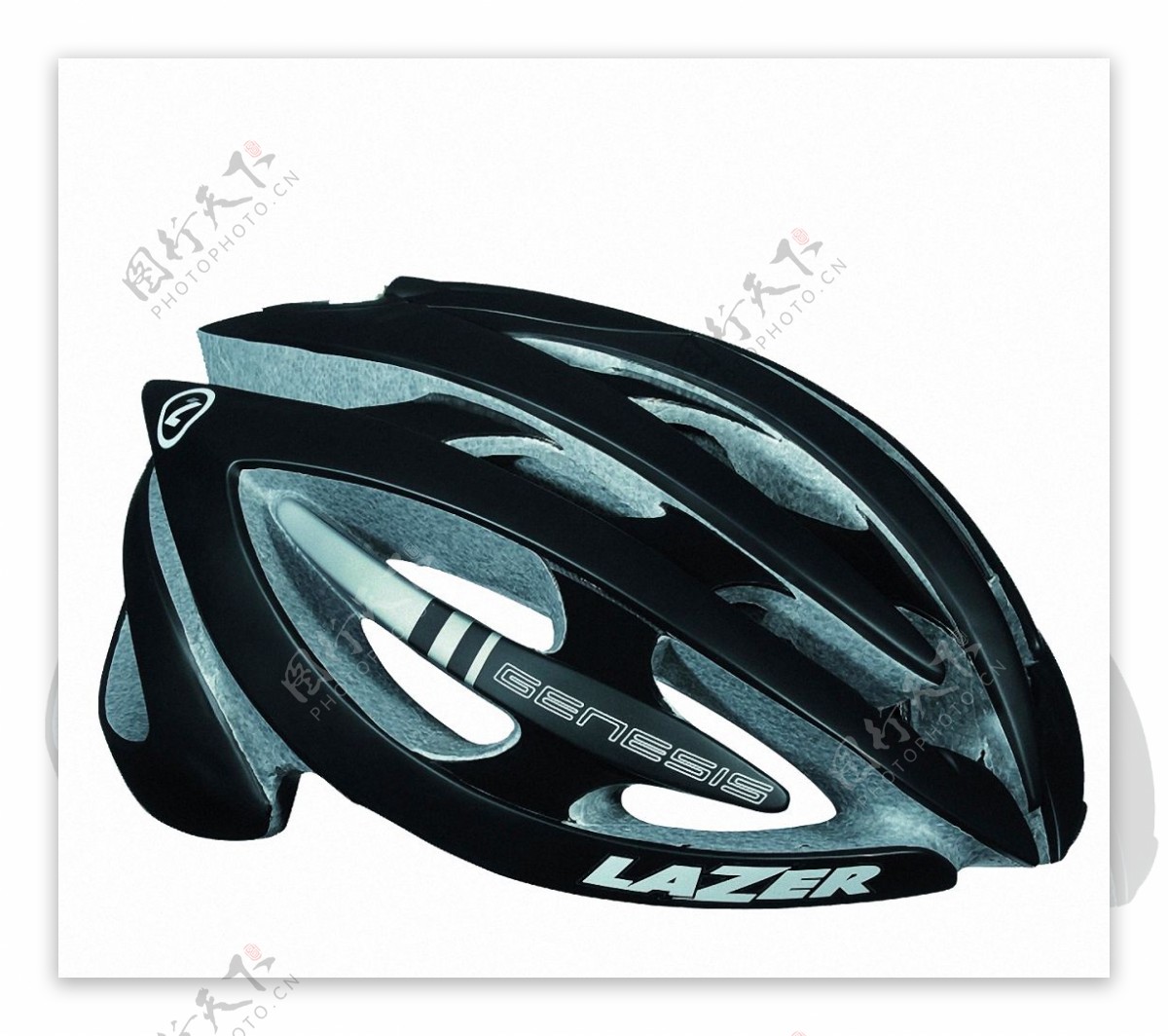 黑色创意自行车头盔免抠png透明素材