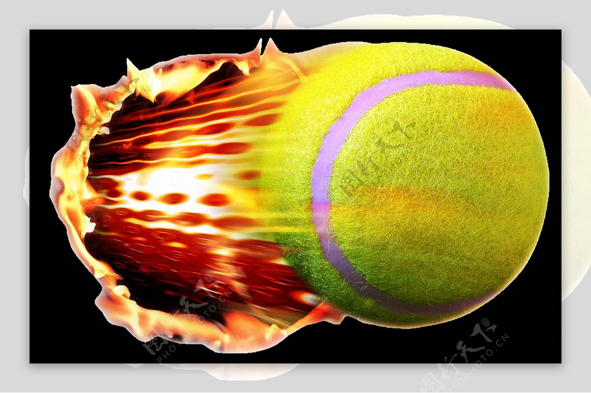 创意网球图免抠png透明素材
